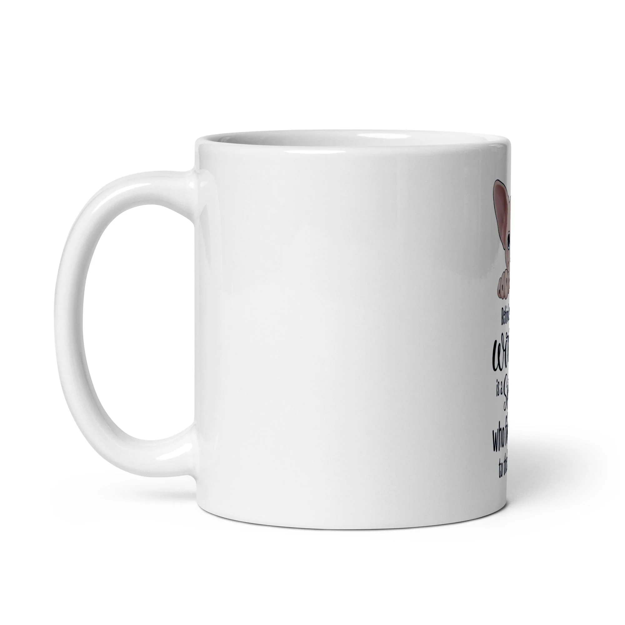 "BEHIND EVERY WOMAN" SPHYNX MUG - Image 3