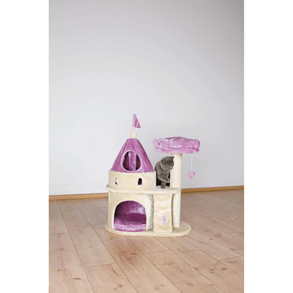 Beige/Purple My Kitty Darling Cat Castle - Image 6