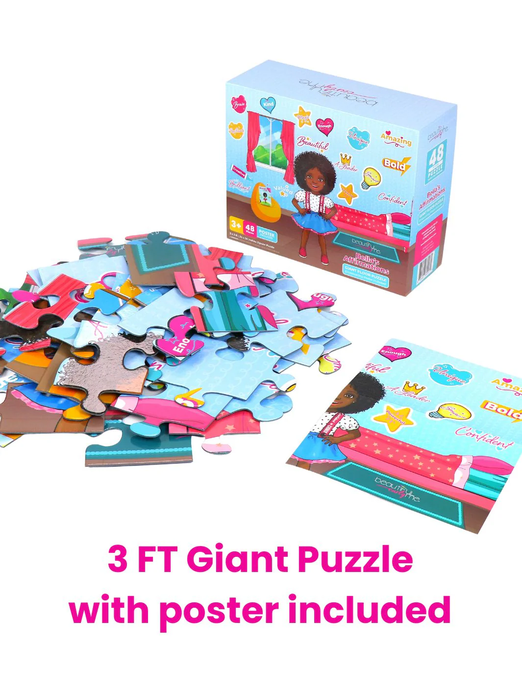 Bella's Affirmations 3 foot Giant 48-piece Puzzle & Poster - Image 3