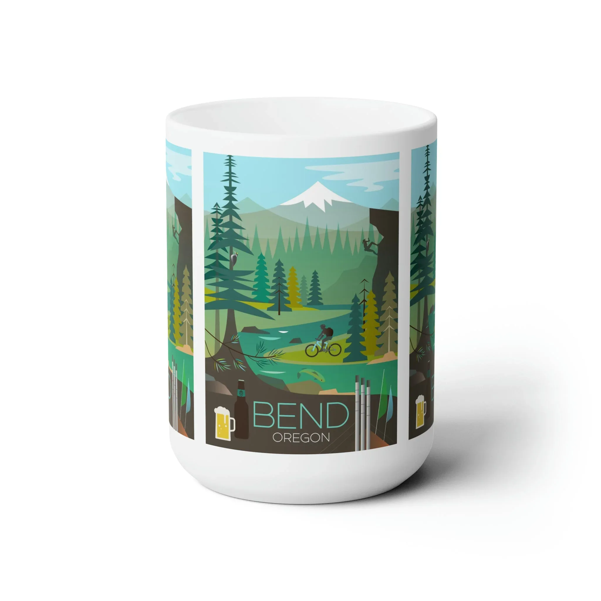 Bend, Oregon Ceramic Mug 11oz or 15oz - Image 2
