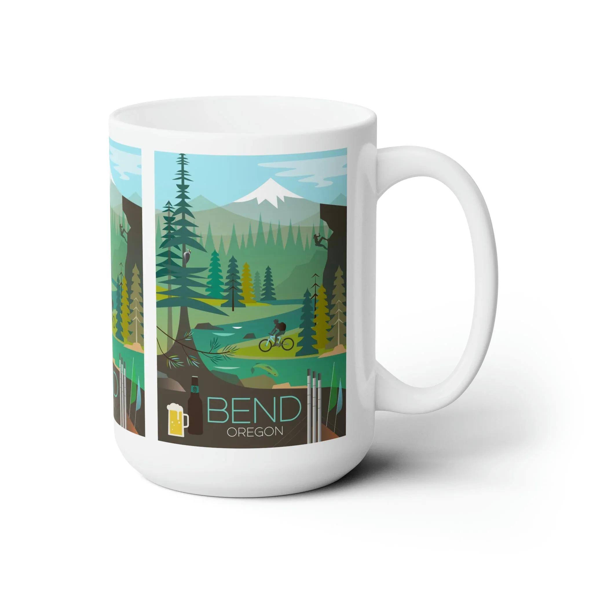 Bend, Oregon Ceramic Mug 11oz or 15oz - Image 3