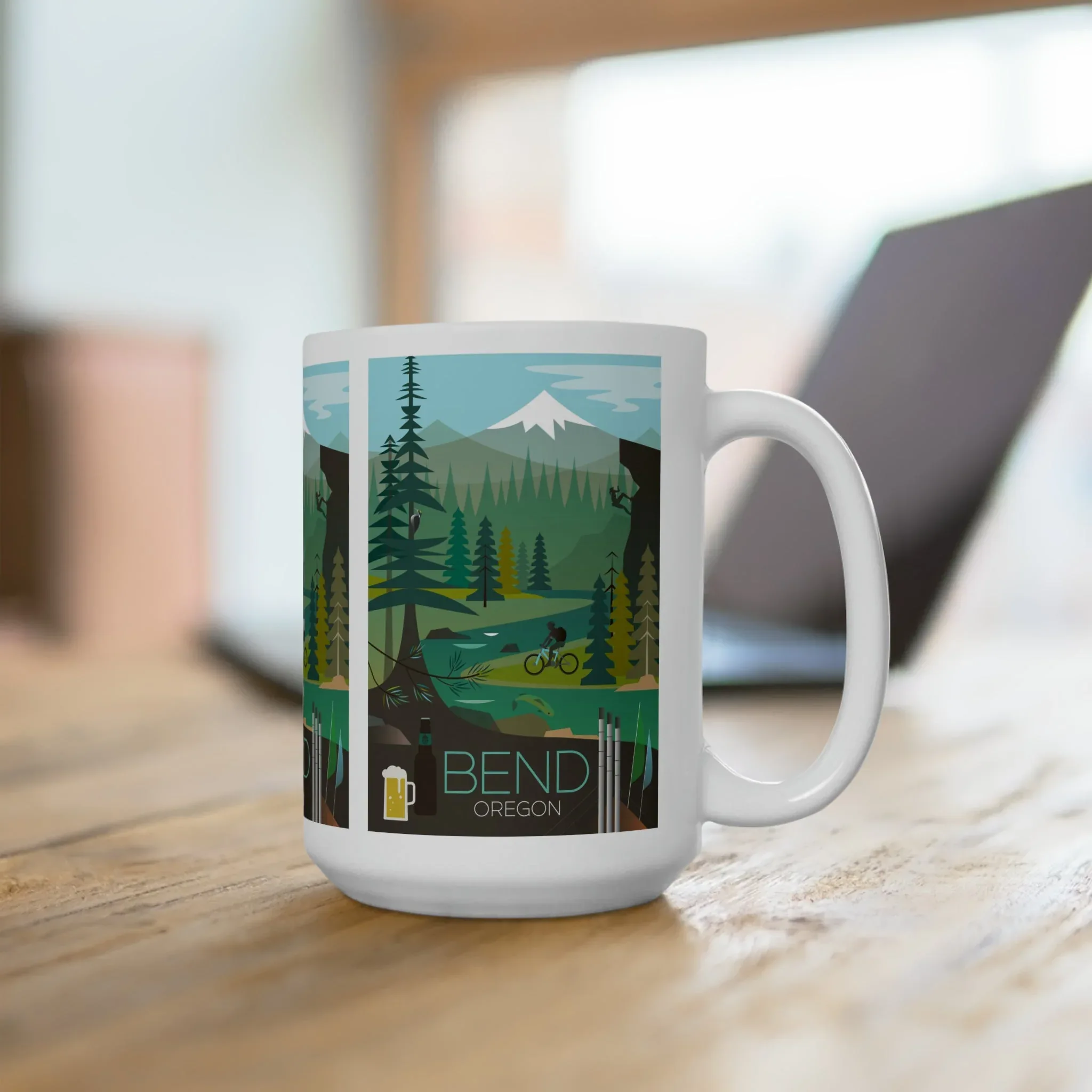 Bend, Oregon Ceramic Mug 11oz or 15oz - Image 4