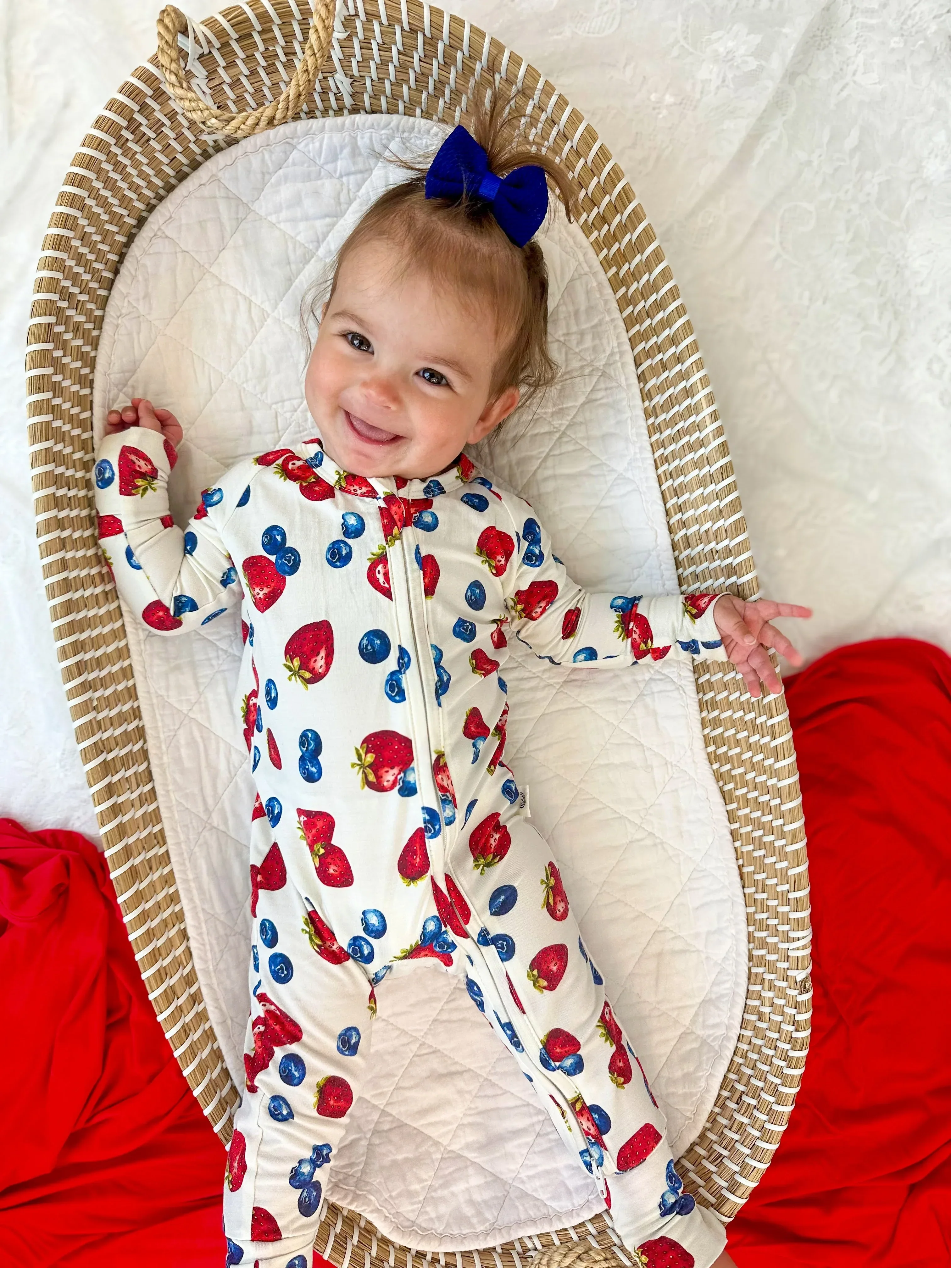 Berry Sweet Bamboo Zippy Romper - Image 3