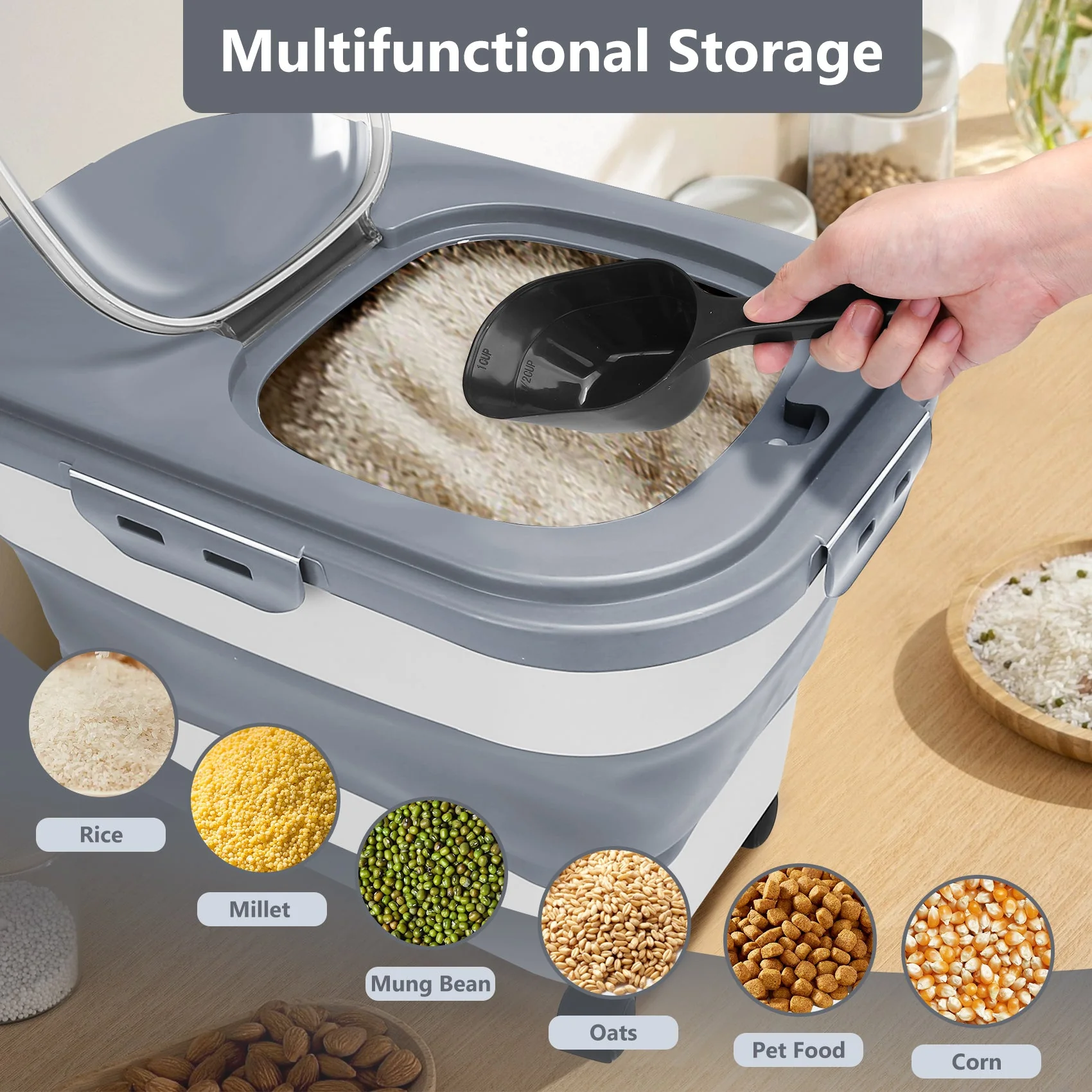 Best 20 Lb Pet Food Containers with Wheels and Lids - Image 10