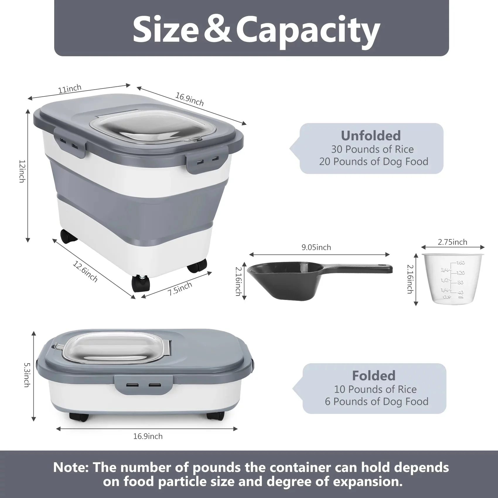 Best 20 Lb Pet Food Containers with Wheels and Lids - Image 2