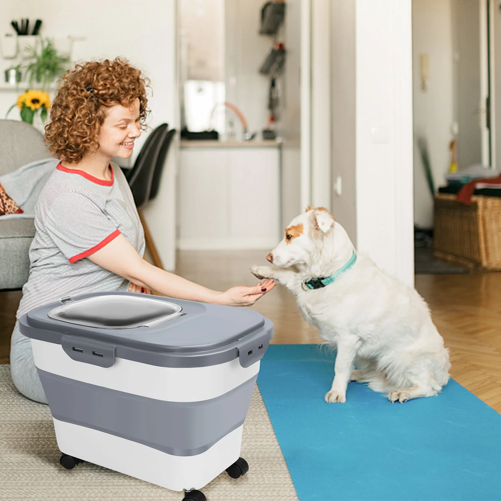 Best 20 Lb Pet Food Containers with Wheels and Lids - Image 3