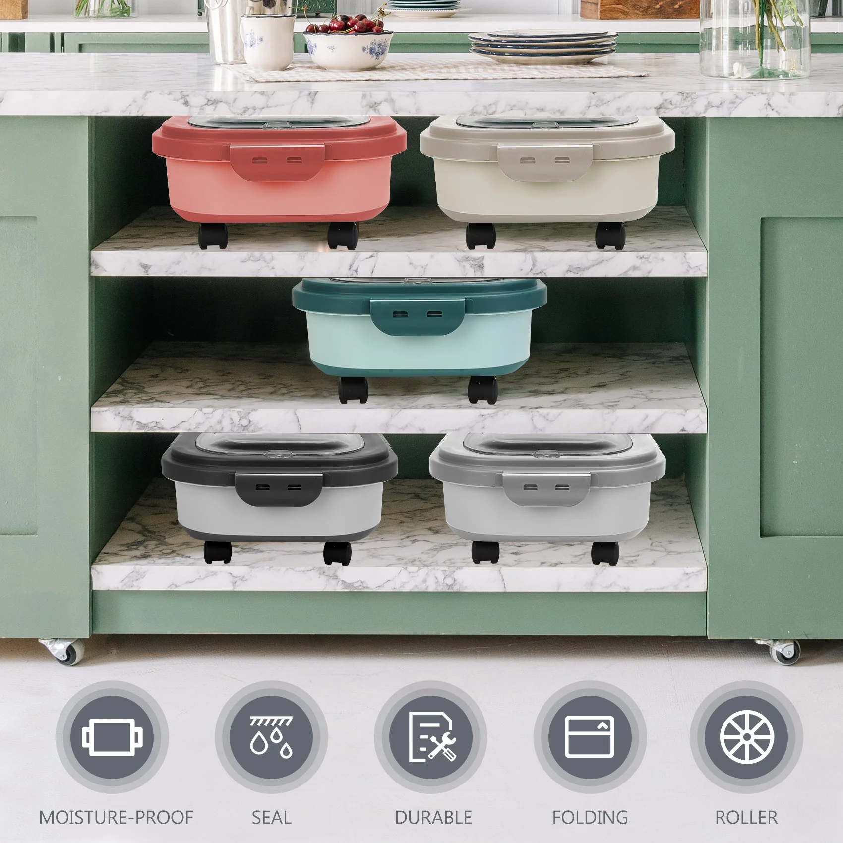 Best 20 Lb Pet Food Containers with Wheels and Lids - Image 4