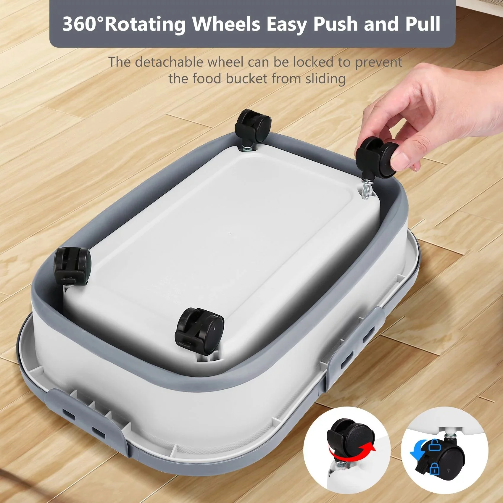 Best 20 Lb Pet Food Containers with Wheels and Lids - Image 5