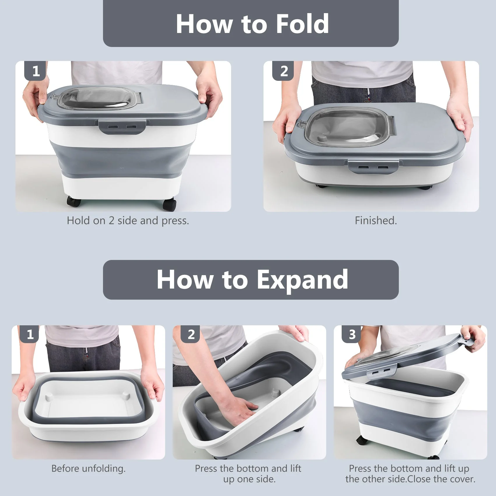 Best 20 Lb Pet Food Containers with Wheels and Lids - Image 6