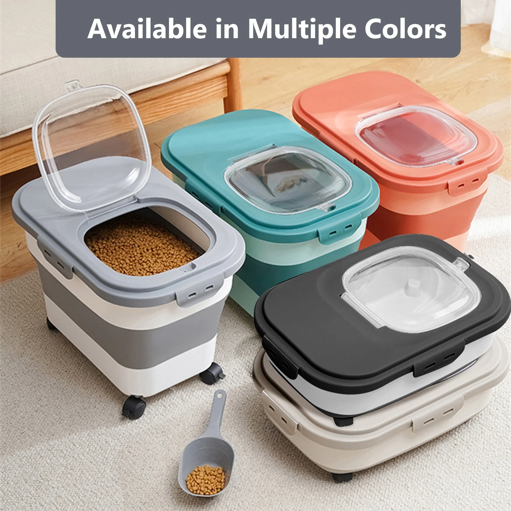 Best 20 Lb Pet Food Containers with Wheels and Lids - Image 7