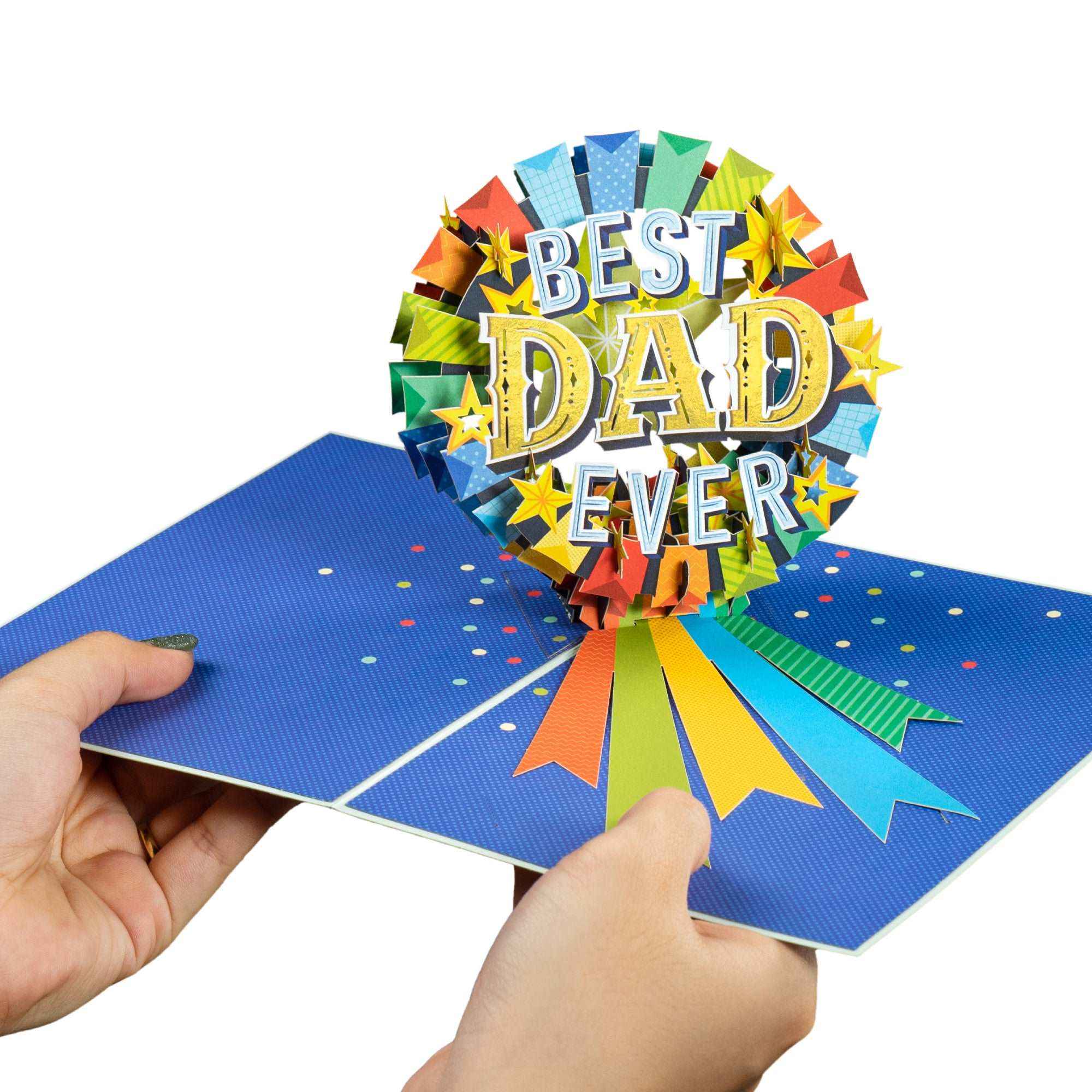 Best Dad Award Pop Up Card - Image 2