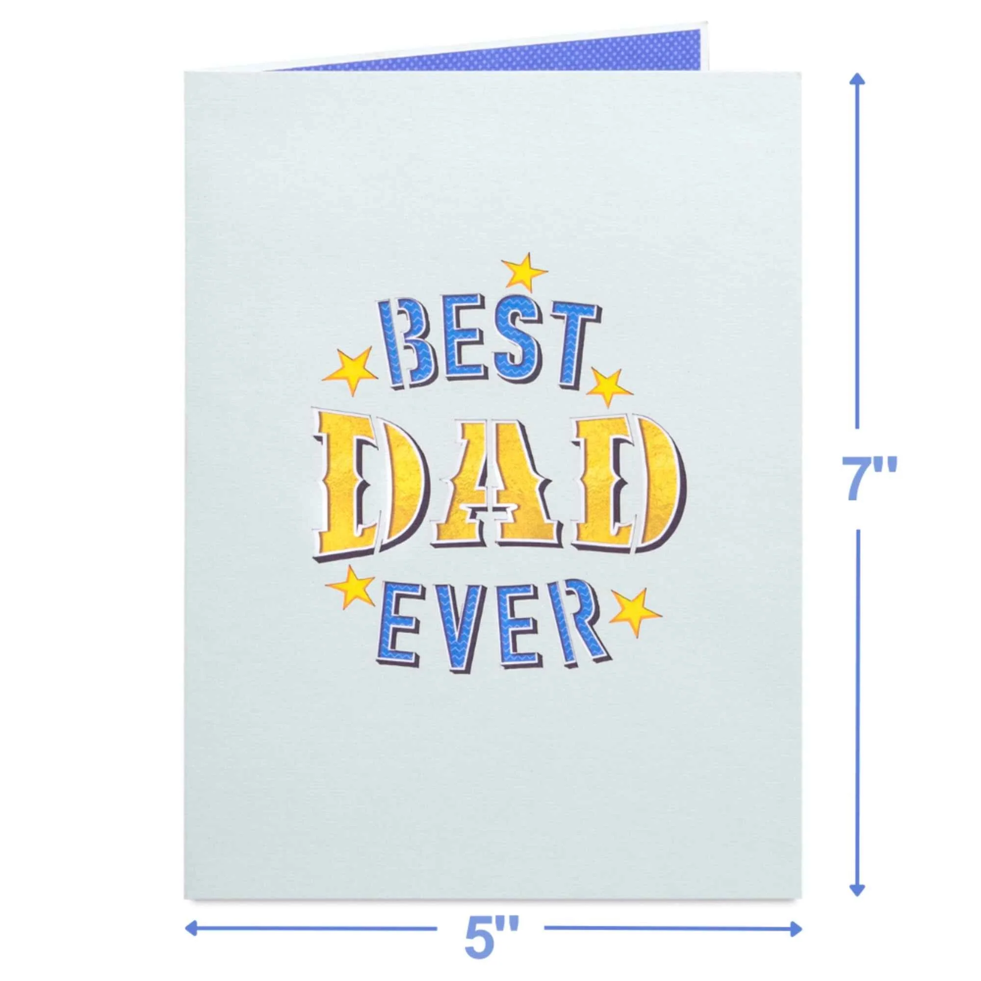 Best Dad Award Pop Up Card - Image 3