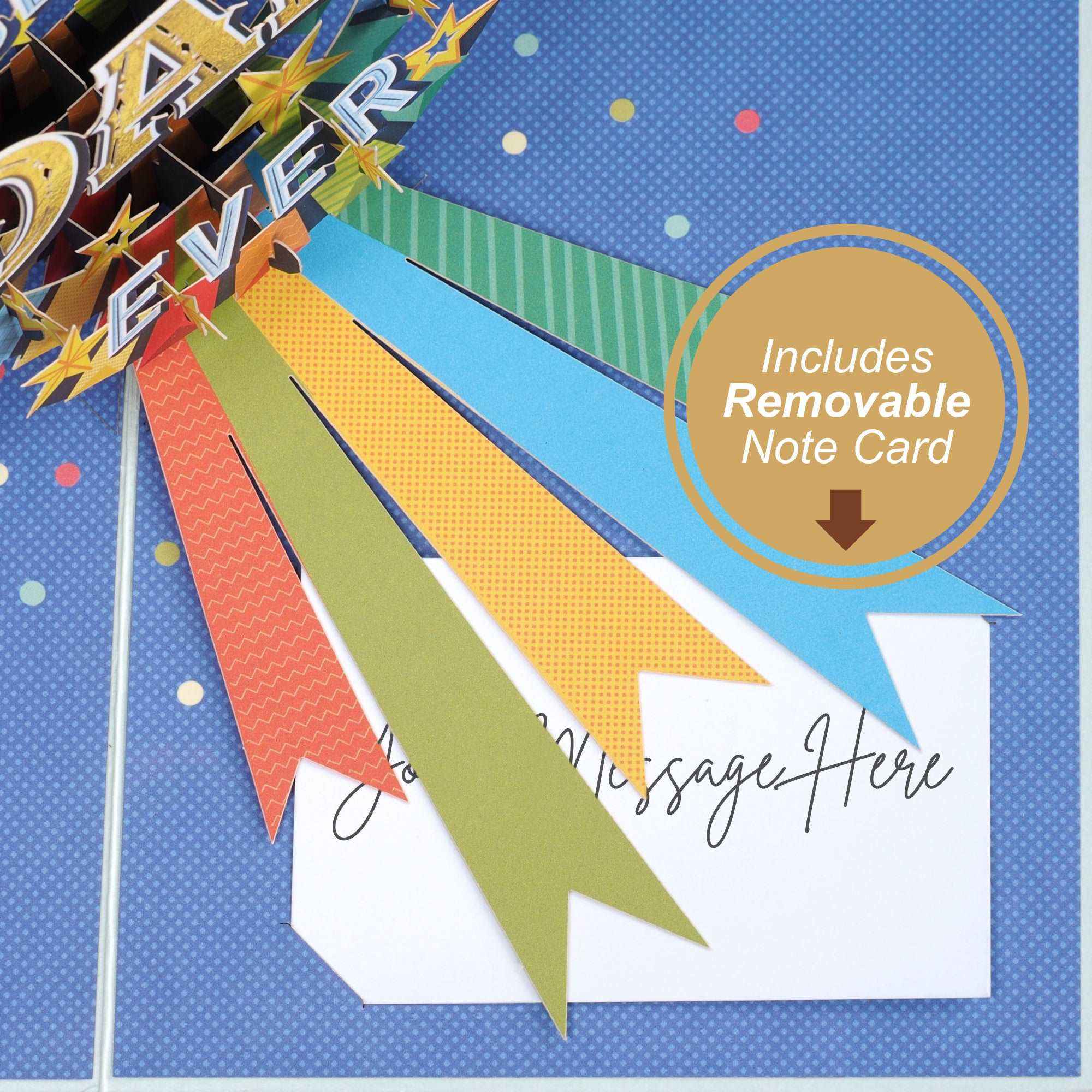 Best Dad Award Pop Up Card - Image 4