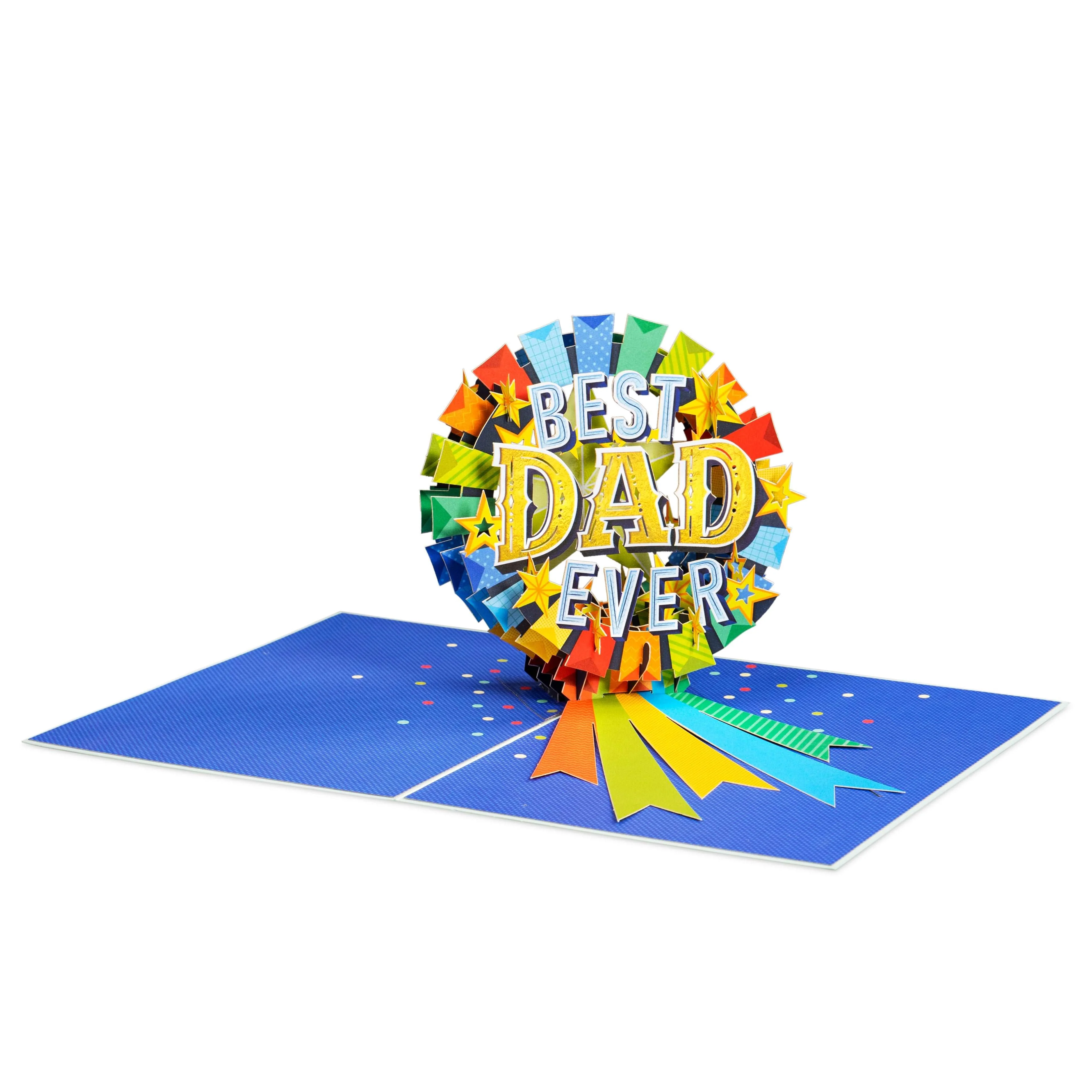 Best Dad Award Pop Up Card - Image 5