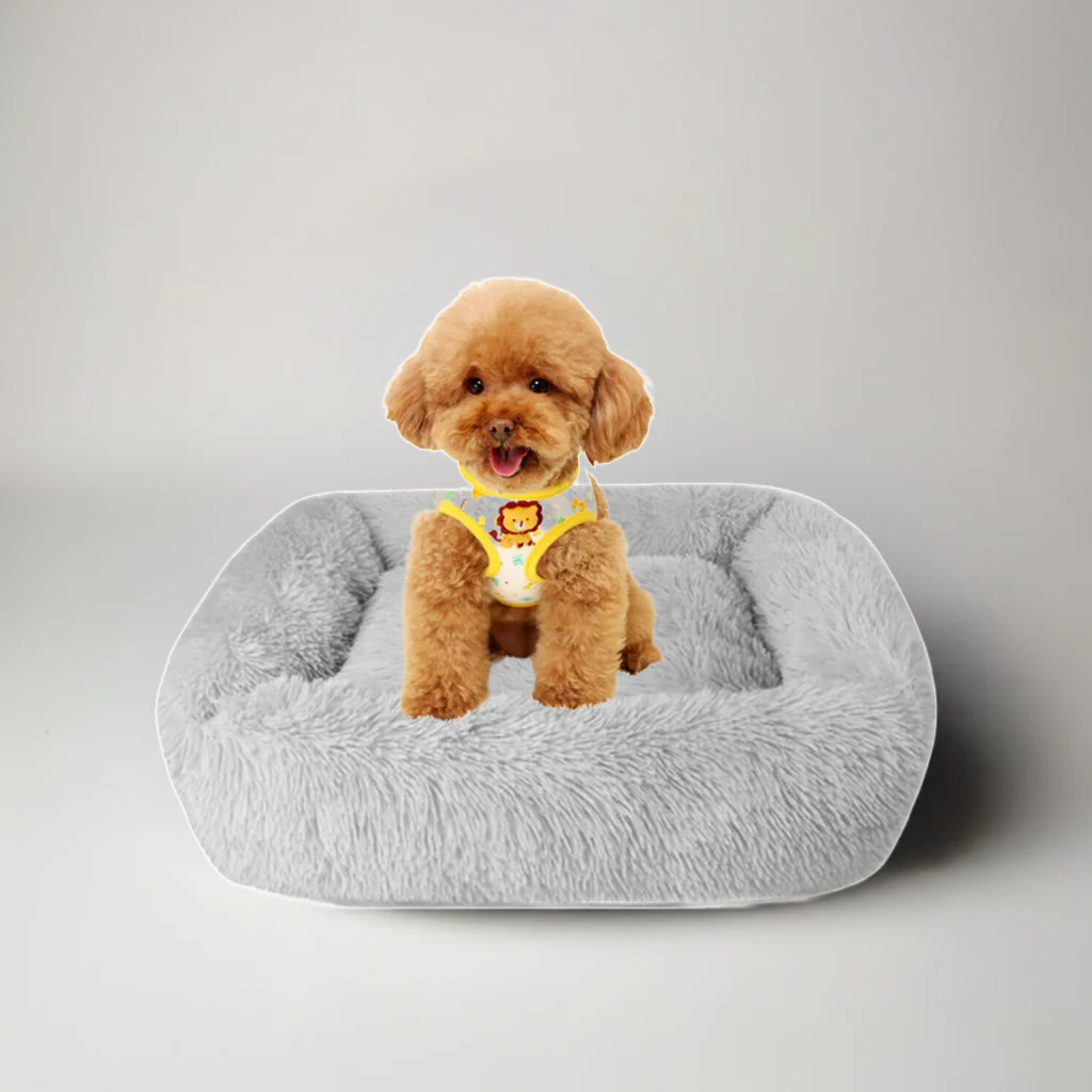 Best Washable Gray Plush Beds for Cats and Dogs - Image 2
