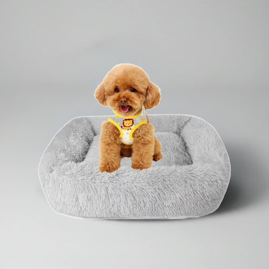 Best Washable Gray Plush Beds for Cats and Dogs - Image 3