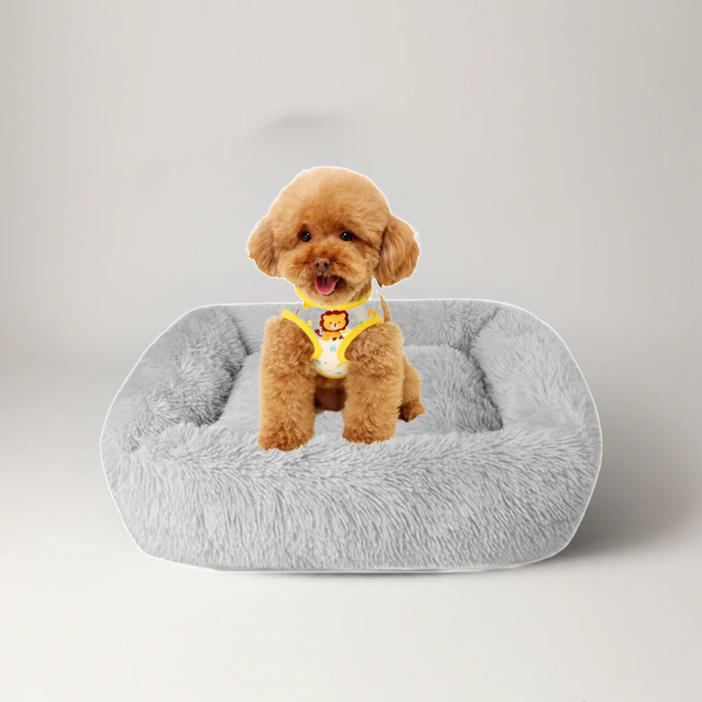 Best Washable Gray Plush Beds for Cats and Dogs - Image 4