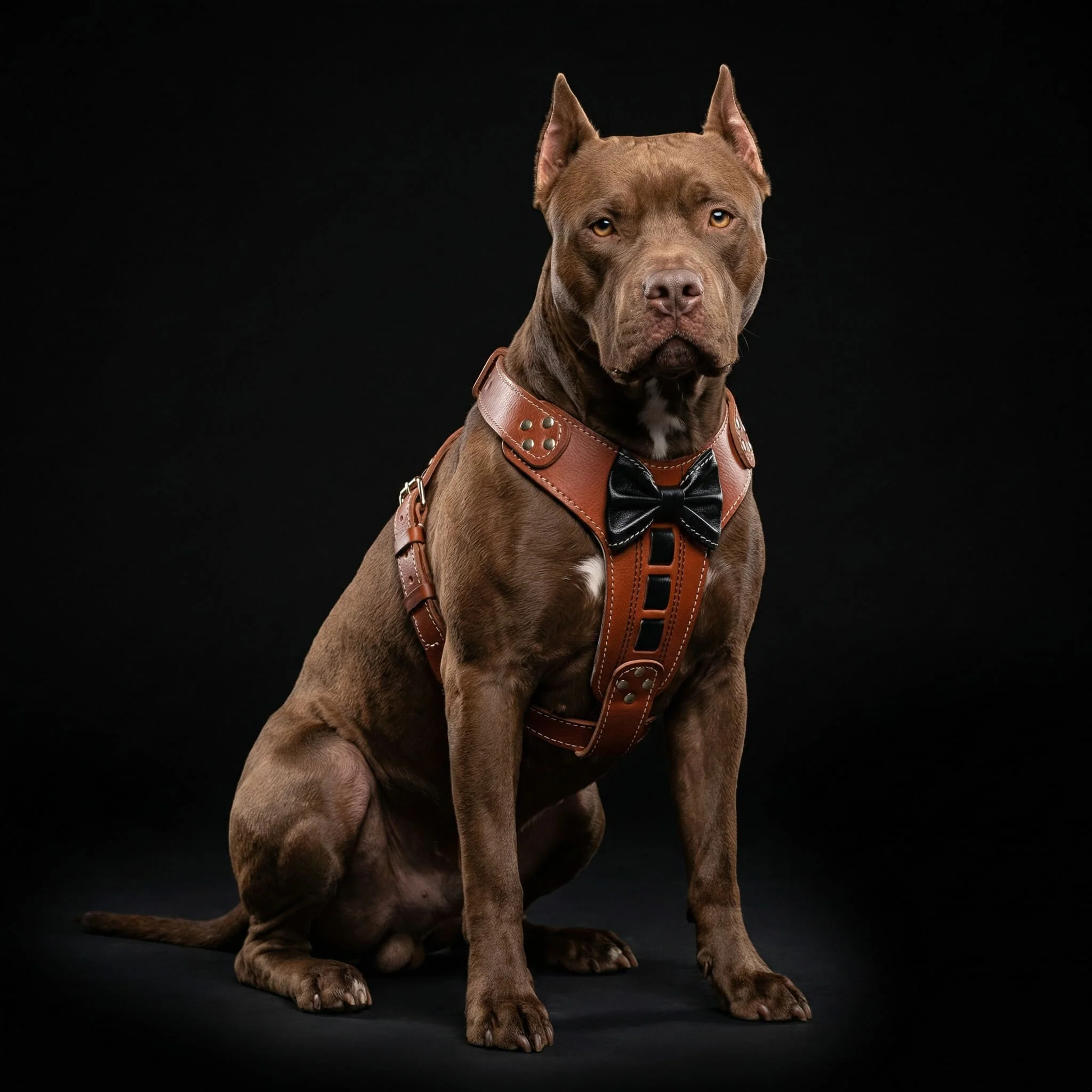 Bestia ''Bowtie'' leather harness - Image 2