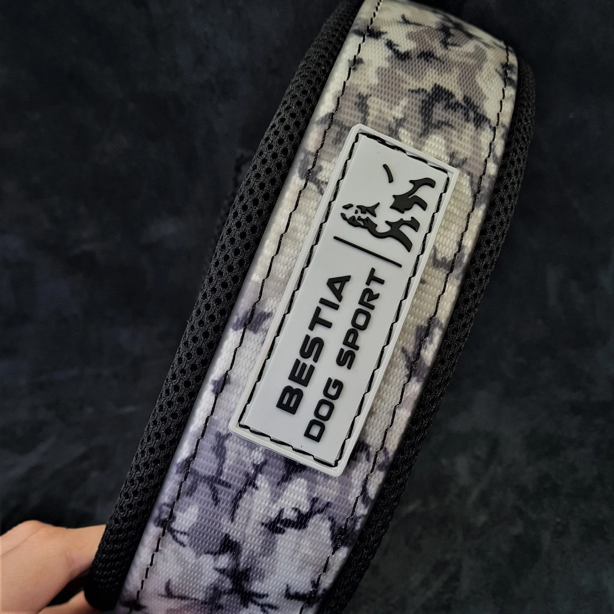 BESTIA DOG SPORT COLLAR GREY CAMO - Image 2