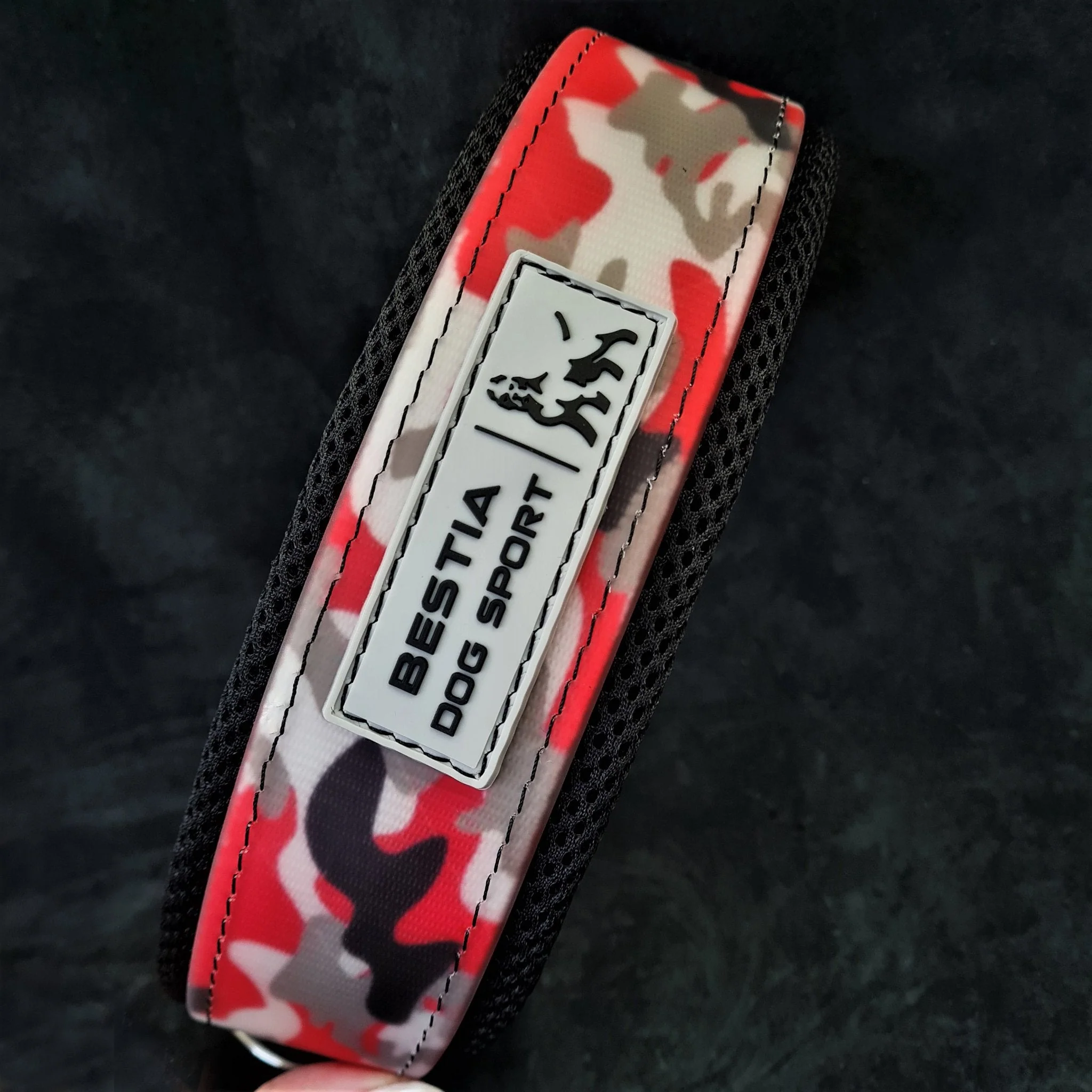 BESTIA DOG SPORT COLLAR RED CAMO - Image 3