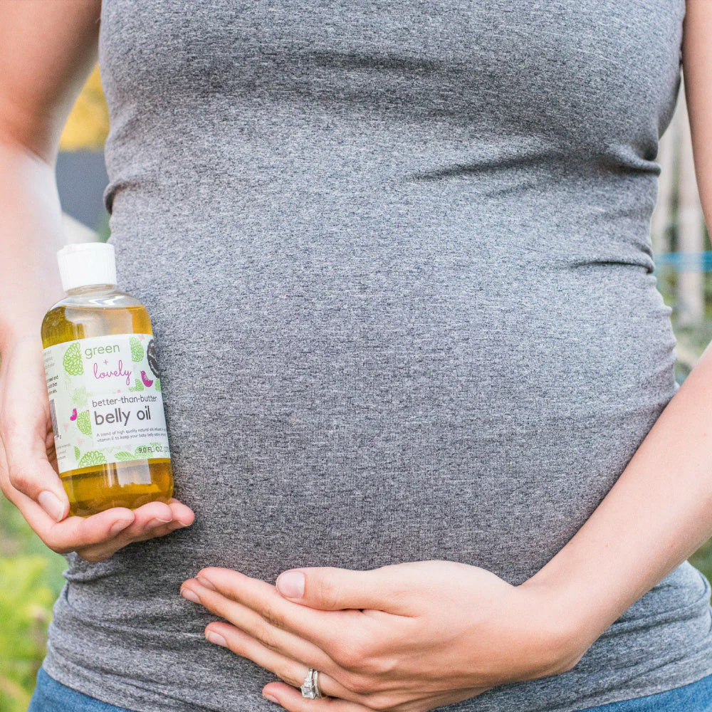 Better than Butter Pregnancy Belly Oil - Organic Oils - Stretch Mark Prevention - 8 oz. - Image 2