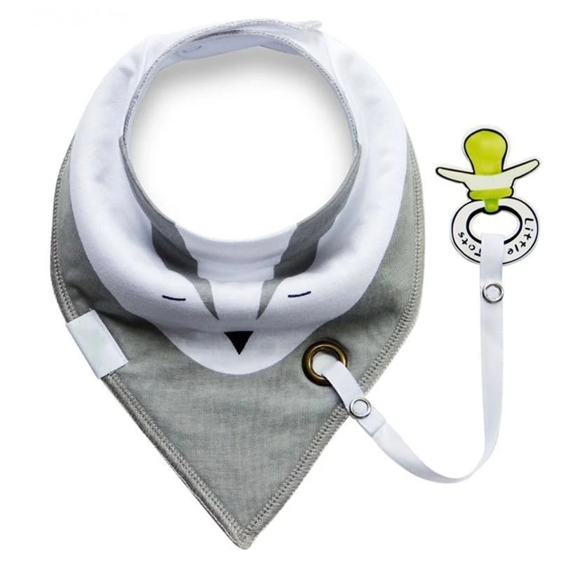 Bib with Pacifier Clip - Image 2