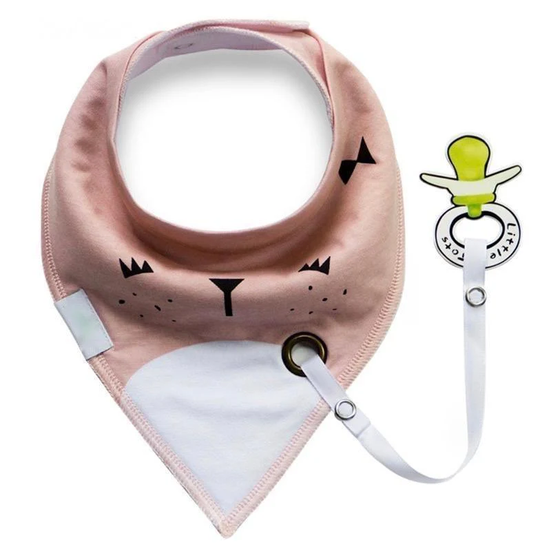 Bib with Pacifier Clip - Image 4