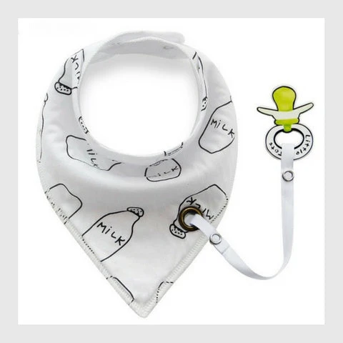 Bib with Pacifier Clip - Image 5