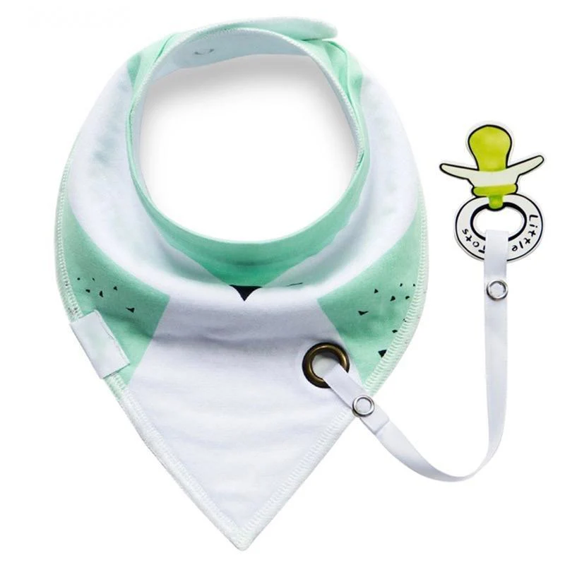 Bib with Pacifier Clip - Image 6