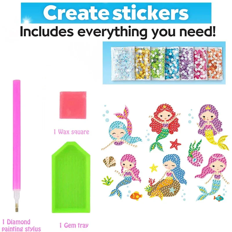 Big Gem Diamond Painting Kit - DIY Mosaic Art & Sticker Craft for Kids - Image 12