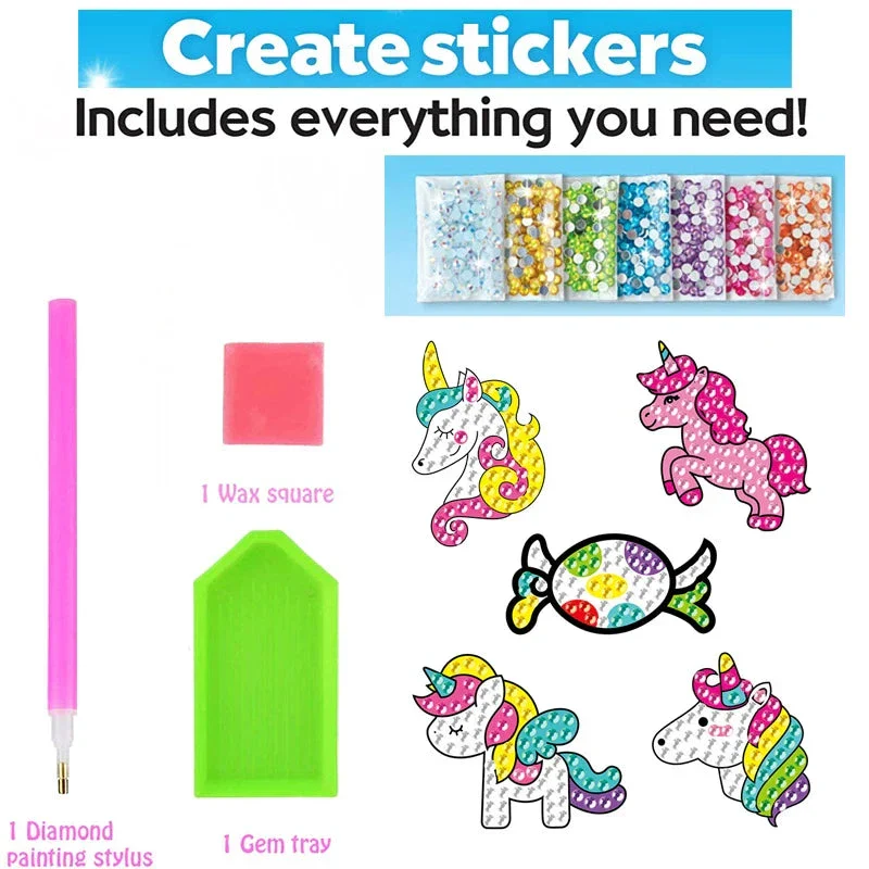 Big Gem Diamond Painting Kit - DIY Mosaic Art & Sticker Craft for Kids - Image 14