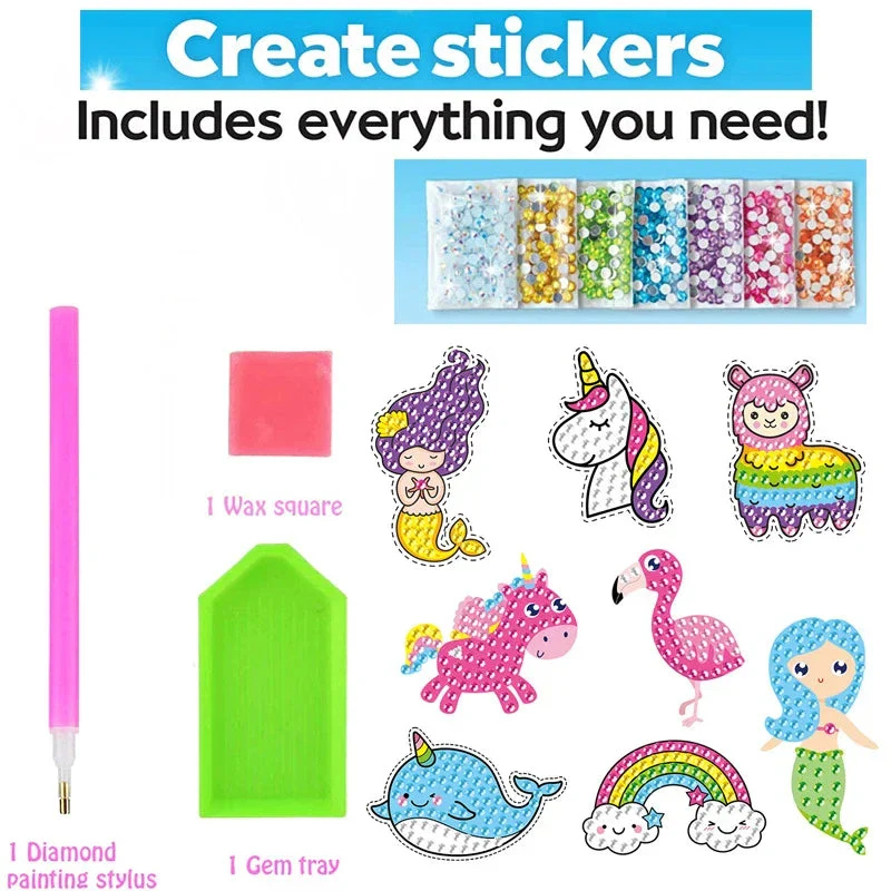Big Gem Diamond Painting Kit - DIY Mosaic Art & Sticker Craft for Kids - Image 7
