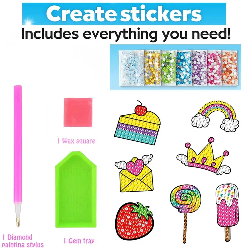 Big Gem Diamond Painting Kit - DIY Mosaic Art & Sticker Craft for Kids - Image 8
