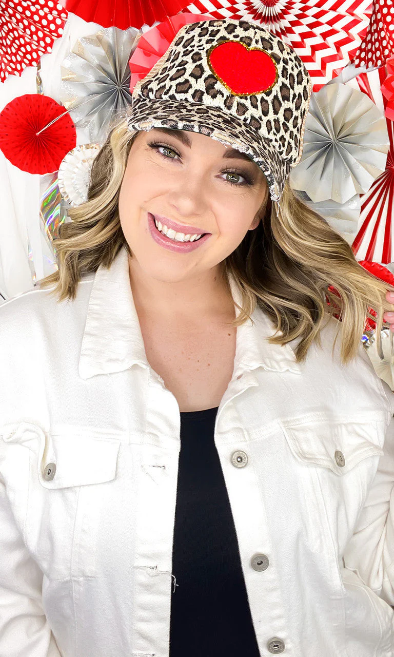 Big Heart Chenille Hat - Image 6