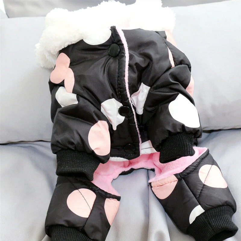 Big Polka Dot Snowsuit Jumpsuit - Image 7