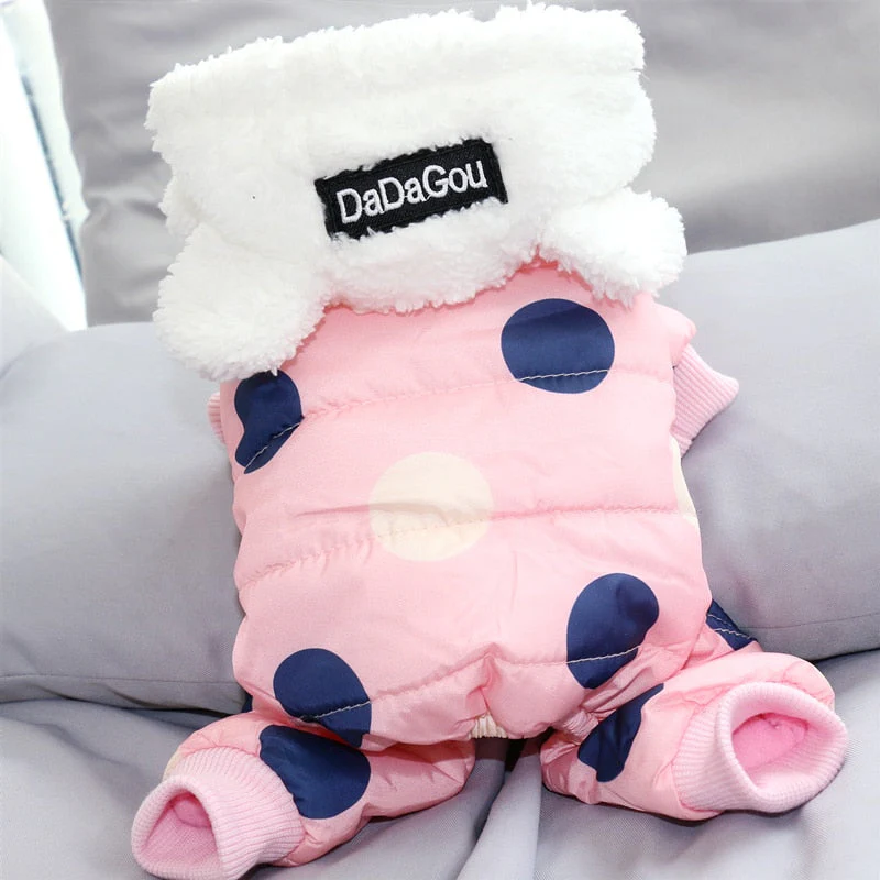 Big Polka Dot Snowsuit Jumpsuit - Image 9