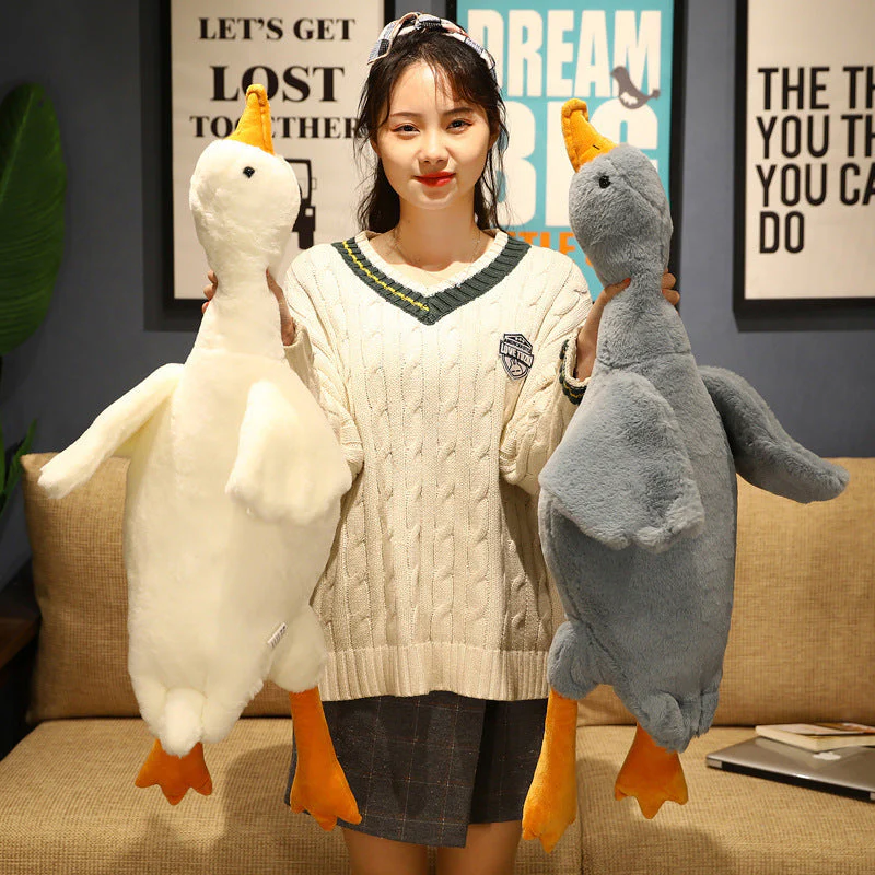 Big White Goose Doll Pillow Children's Plush Toys - Image 2
