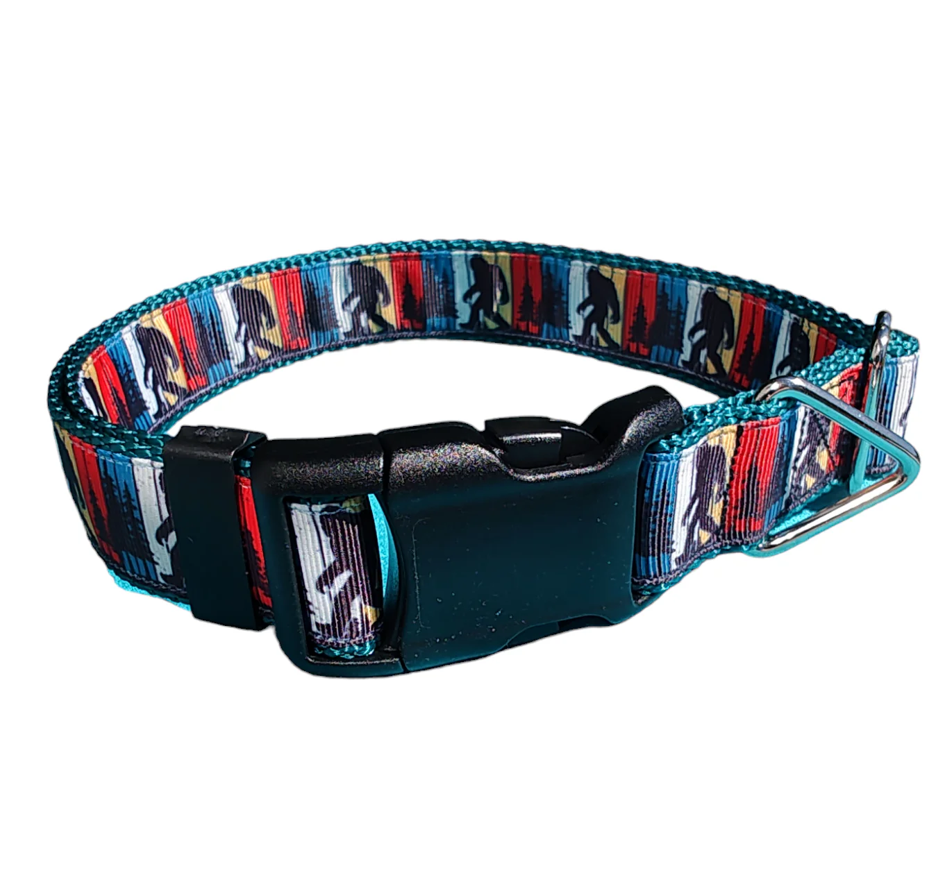 Bigfoot Sasquatch Green Nylon Dog Collar MD, LG, XL, Leash - Image 2