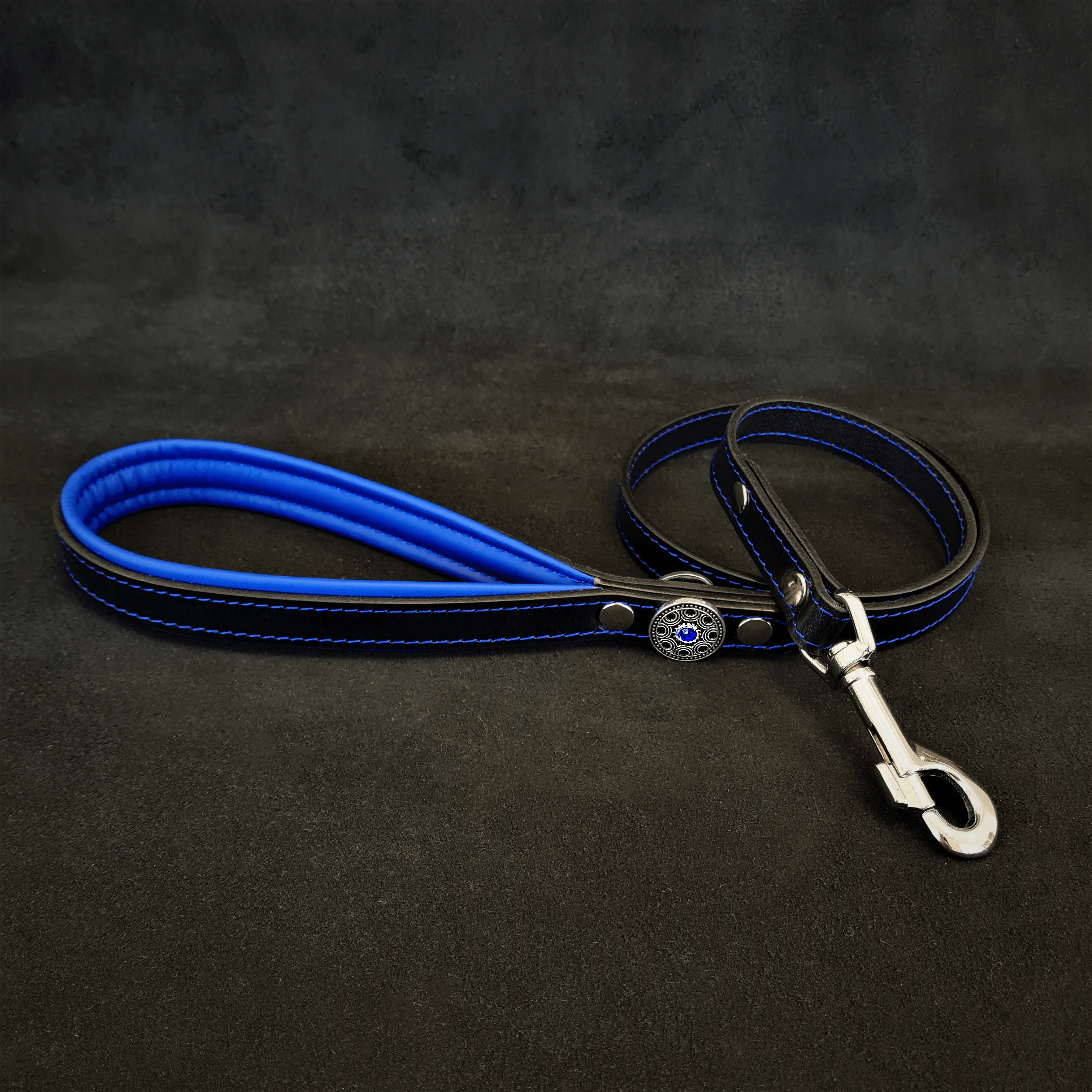 ''Bijou'' harness Black & Blue for big dogs - Image 2
