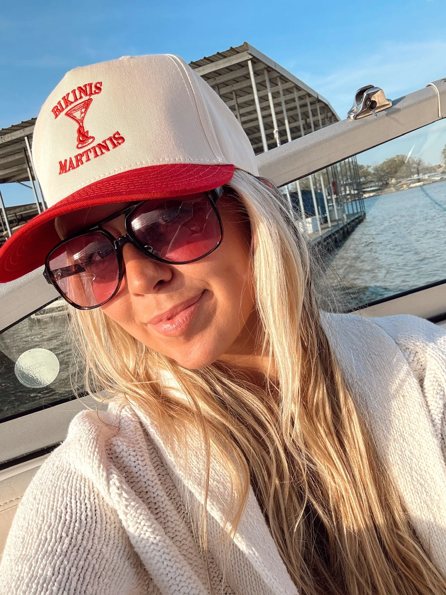 Bikinis & Martinis Vintage Trucker Hat - Image 3
