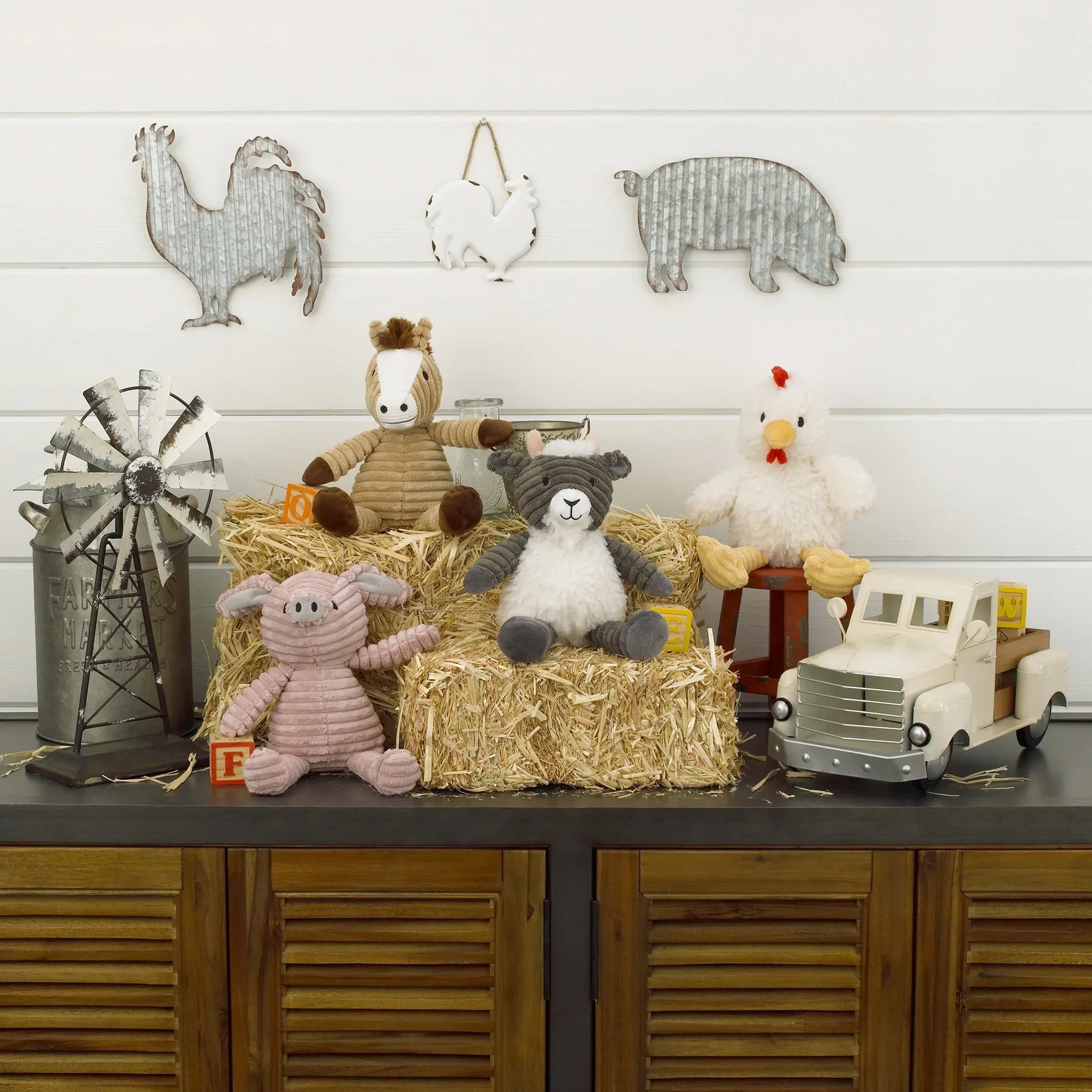 Billy the Goat Grey and White Super Soft Plush Stuffed Animal - Image 5