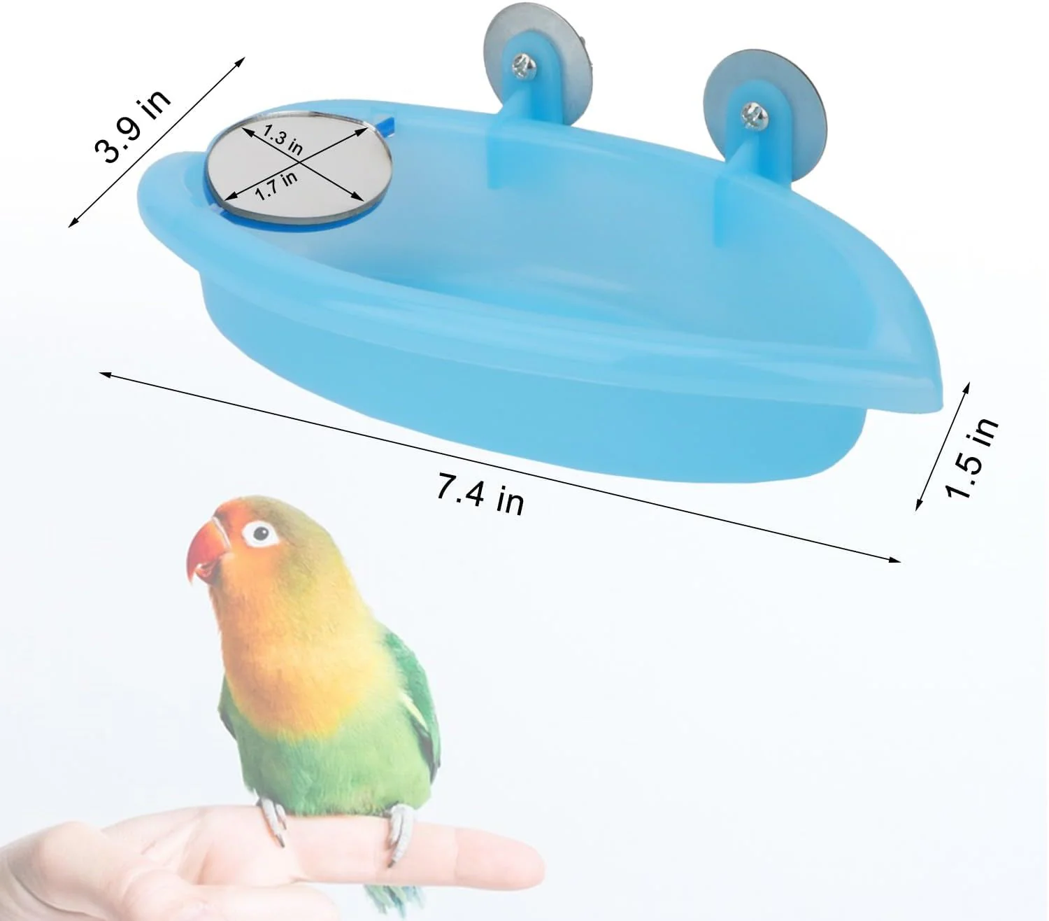 Bird Bath with Mirror Portable - Image 2