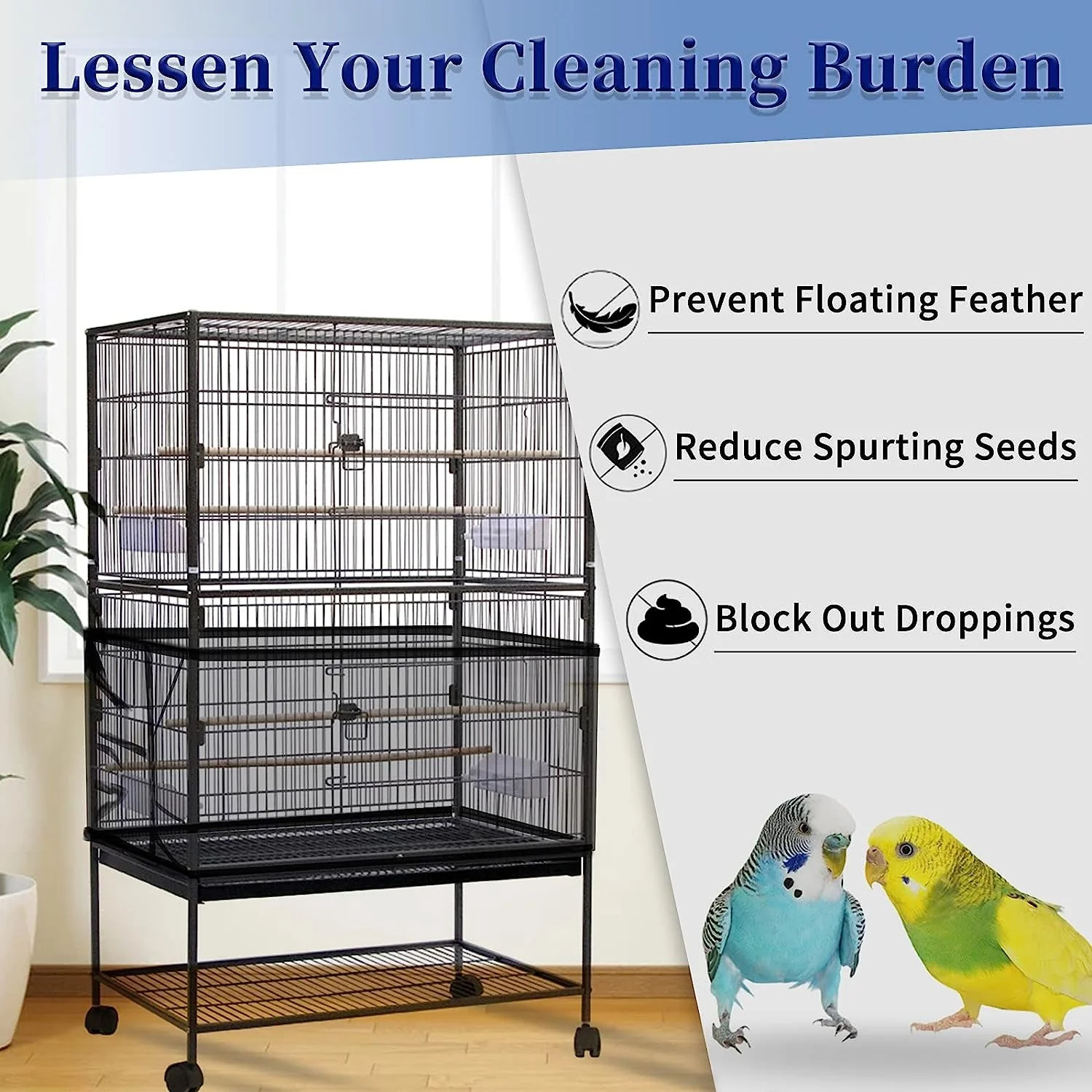 Bird Cage Cover,Tidys & Seed Catchers - Image 2
