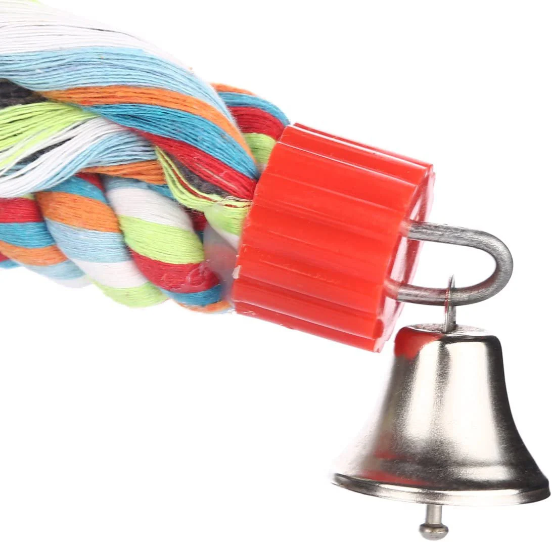 Bird Perch, Large Parrot Toys 63 Inch Climbing Rope Bungee Bird Toys - Image 5
