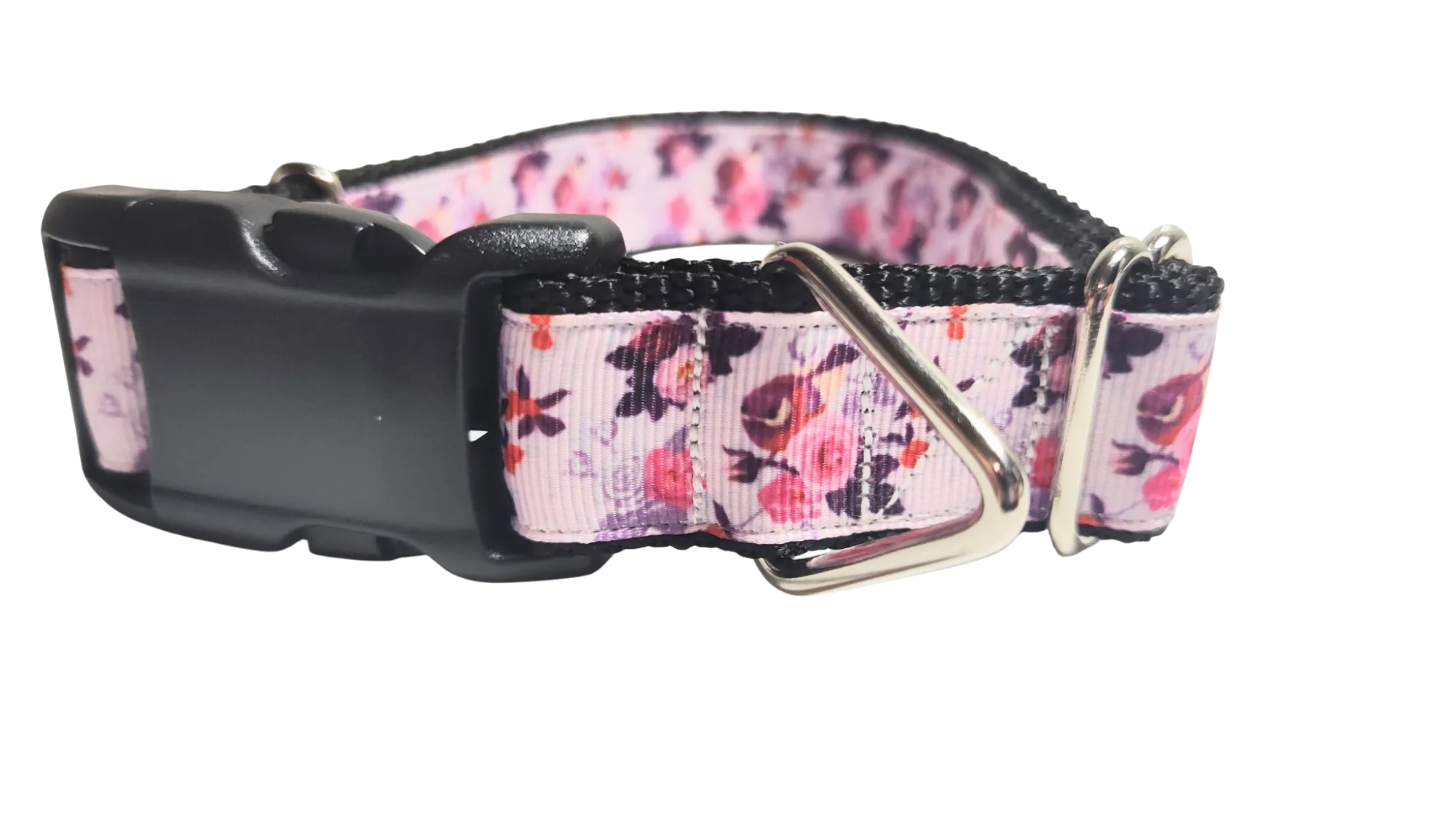 Birds and Flowers Nylon Dog Collar - Image 2