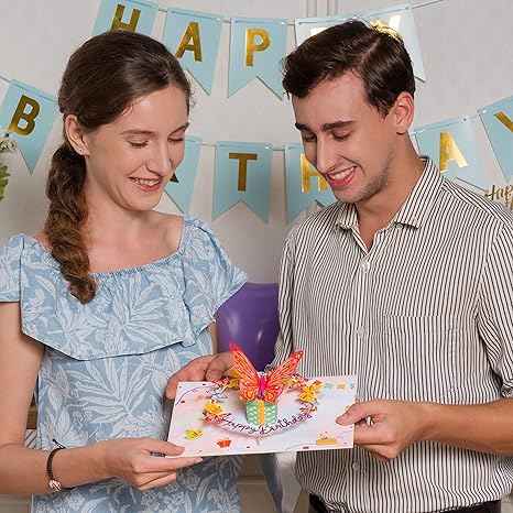 Birthday Butterfly Pop Up Card - Image 2