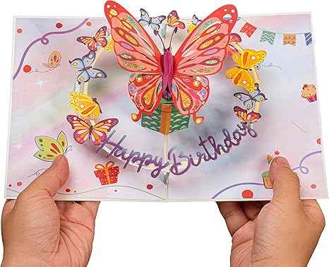 Birthday Butterfly Pop Up Card - Image 4