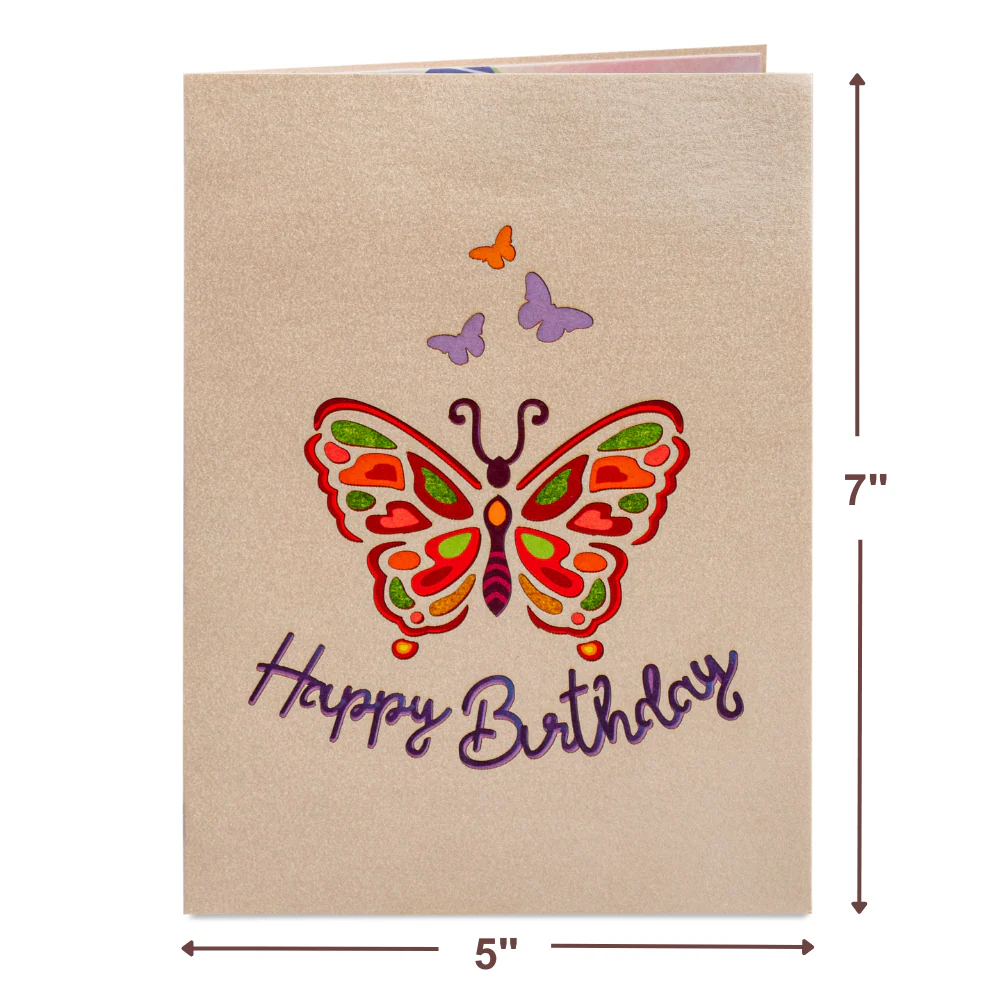 Birthday Butterfly Pop Up Card - Image 5