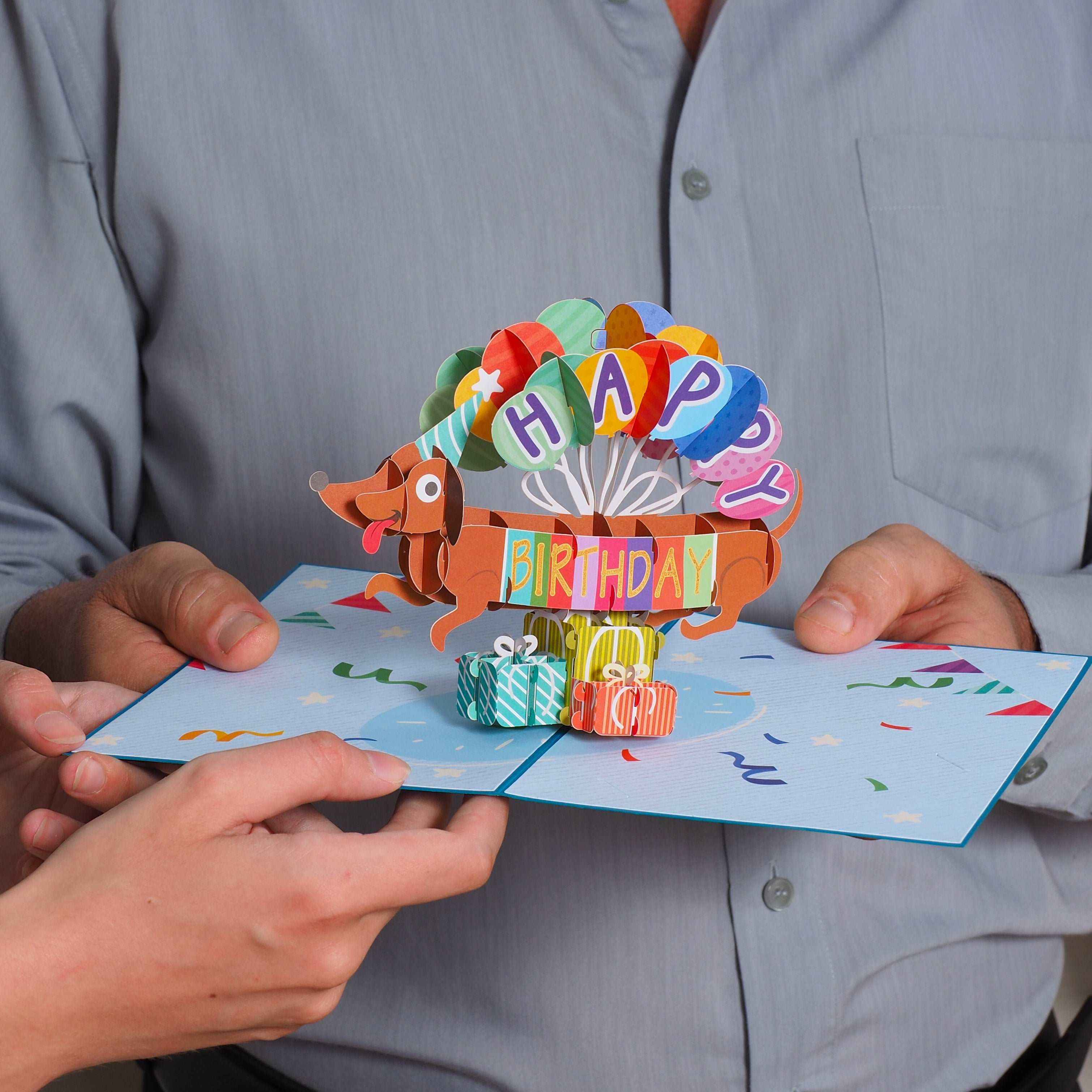 Birthday Dog Pop Up Card - Image 3
