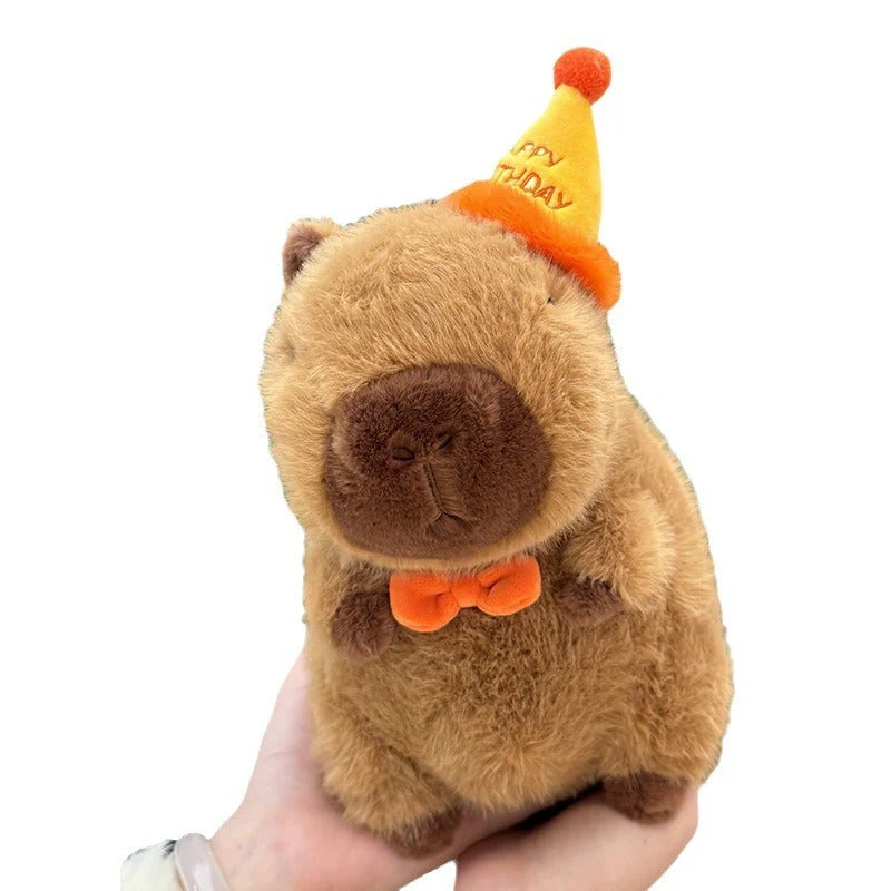 Birthday Hat Capabala Cute Capybara Plush Toy - Image 2